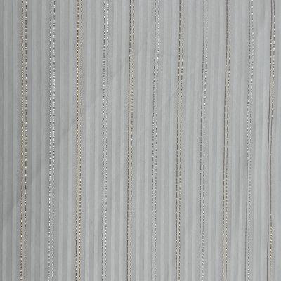 73GSM75D Gold And Silver Silk Satin Striped Chiffon Fabric Material Women'S Dress Fabric