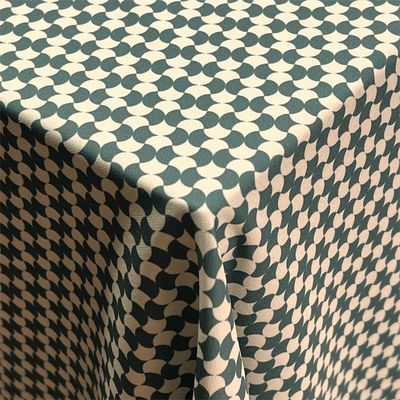 92% Polyester 8% Spandex Elastic Outdoor Fabric 178gsm Diamond Patterned Pearl Dots Four Sided