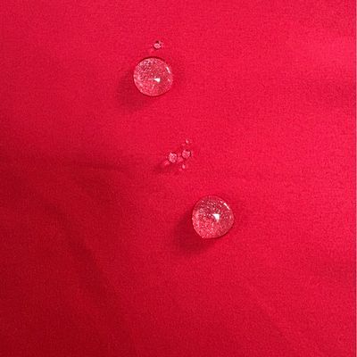 113gsm75D * 150D Waterproof Brushed Twill Peach Skin Velvet Red Beach Pants Fabric
