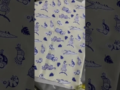 92% polyester, 8% spandex, 165gsm, printed fabric that changes color when exposed to water